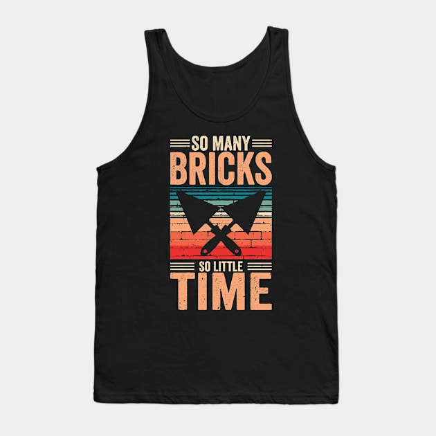 Brick Mason Bricklaying Builder Bricks Tank Top by Tom´s TeeStore